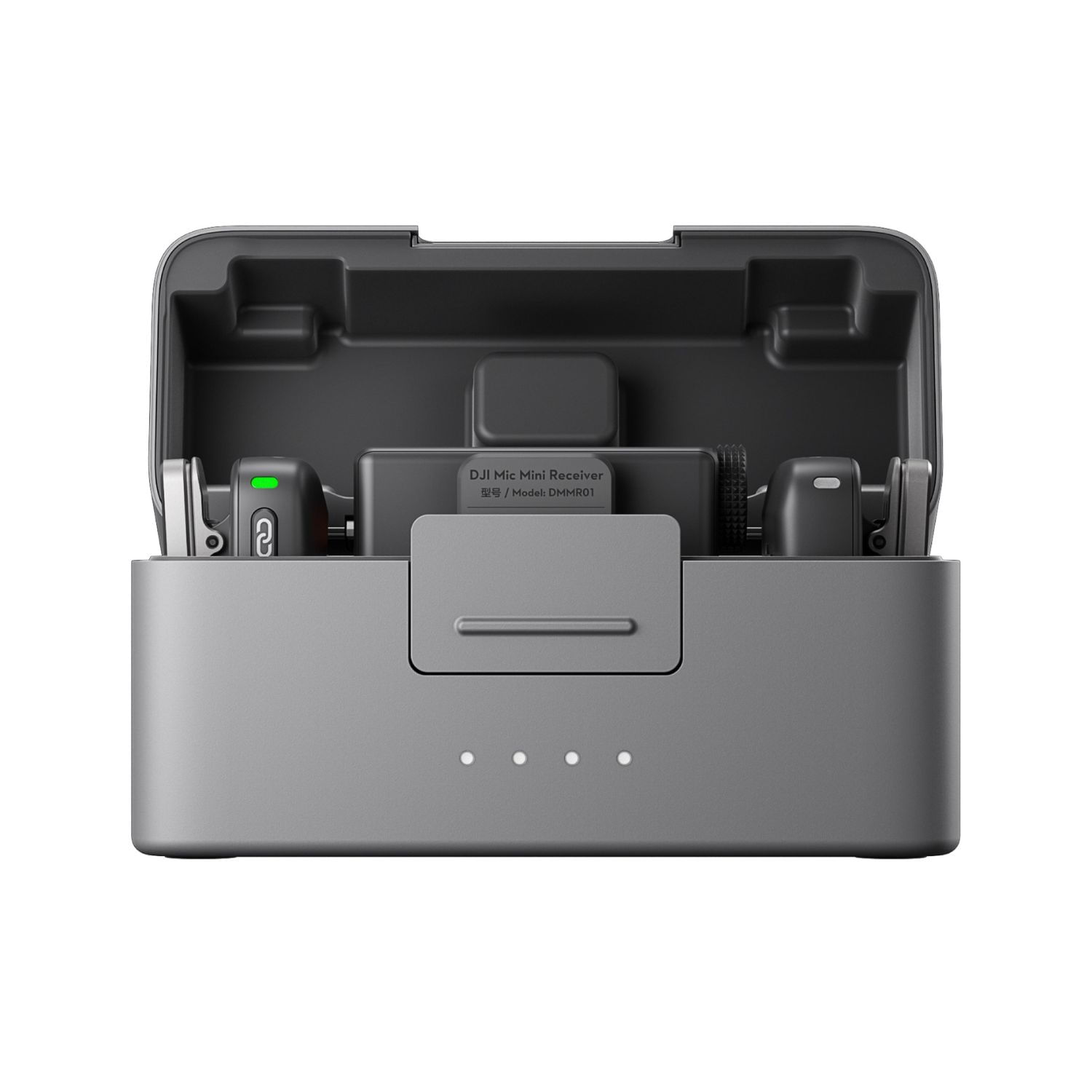 Imagen 2 del producto Micrófono inalámbrico DJI Mic Mini con 2 transmisores, 1 receptor y estuche de carga para cámaras y smartphones