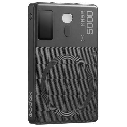 Luz LED RGB Godox MA5R portátil con power bank magnético, control por app para fotografía, video