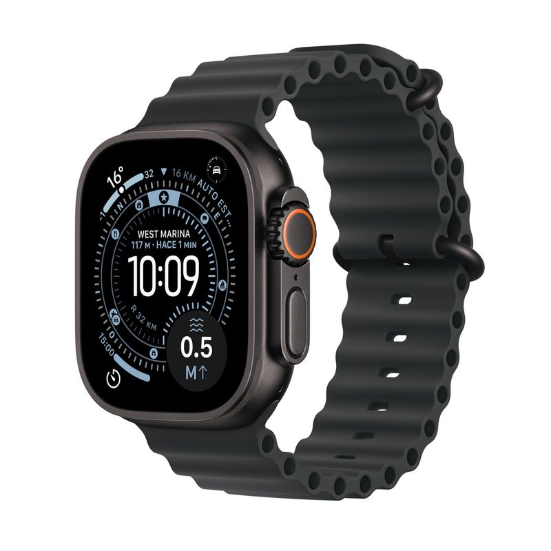 Imagen 2 del producto Apple Ultra 3 49mm/OLED, GPS, resistente al agua 50 m, batería hasta 36 horas, correa M/L, negro + case