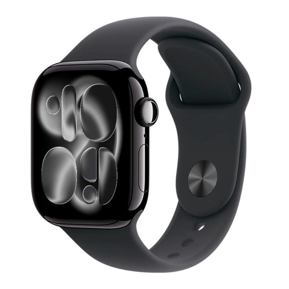 Apple Watch Series 11, 42mm/OLED, GPS, resistente al agua 50 m, batería 24 horas, memoria 64GB, correa M/L, negro azabache