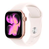 Apple Watch Series 11, 46mm/OLED, GPS, resistente al agua 50 m, batería 24 horas, memoria 64GB, correa M/L, oro rosa