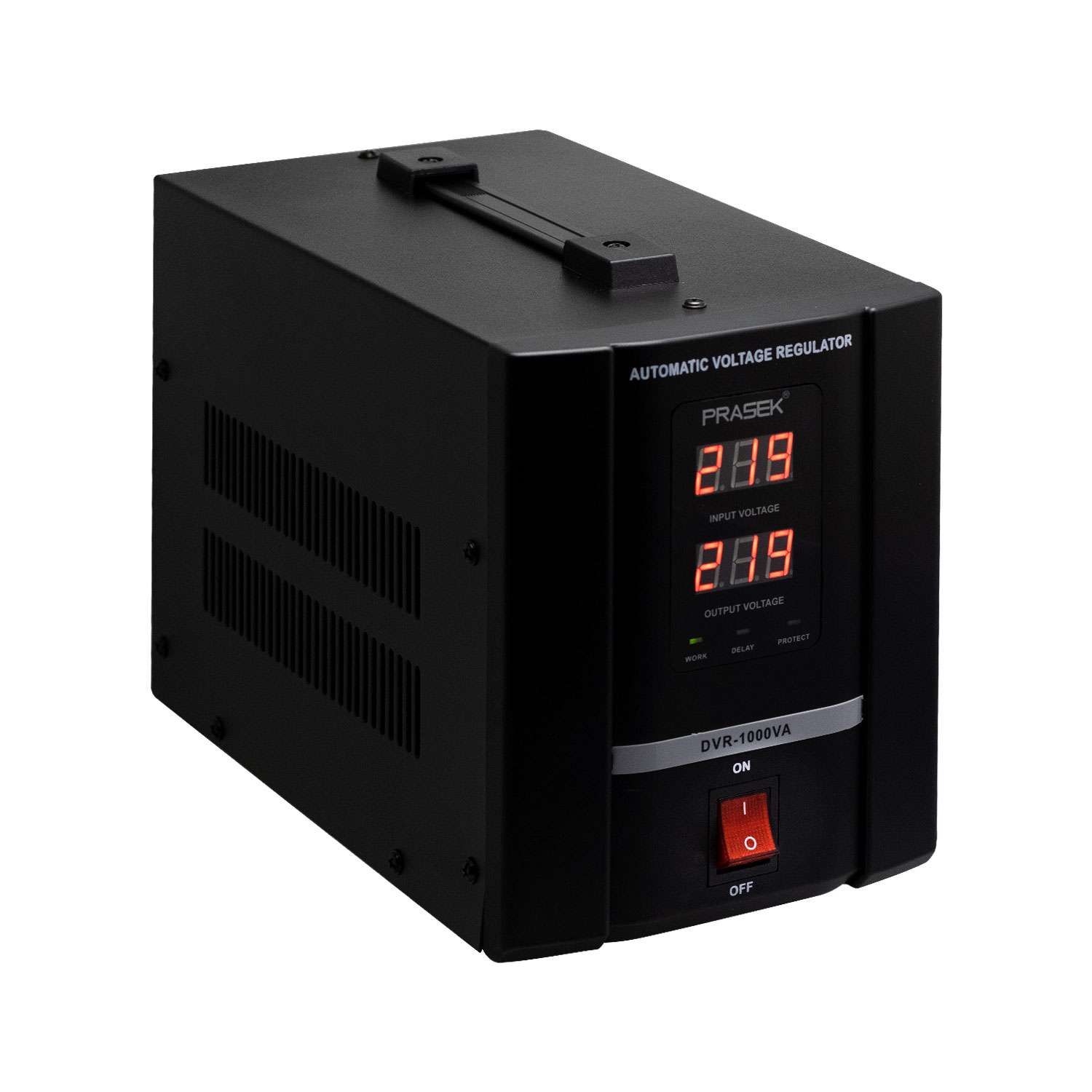 Estabilizador de voltaje servomotor Prasek DVR-1000VA, 1000VA, protección de equipos electrónicos