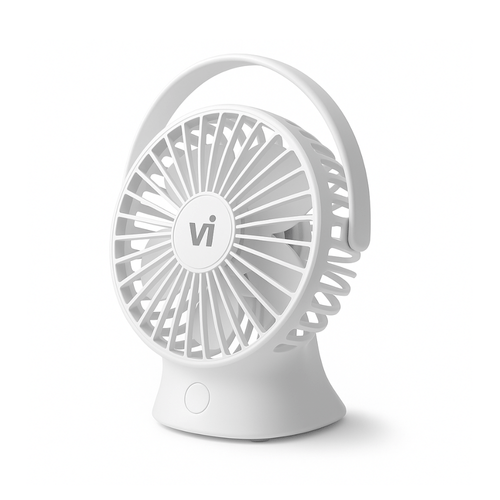Mini ventilador Vivibox portátil recargable, 3 velocidades, batería 1800 mAh, ángulo ajustable