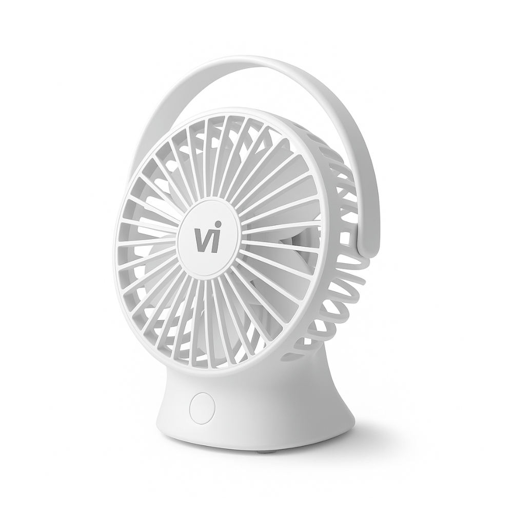 Imagen 1 del producto Mini ventilador Vivibox portátil recargable, 3 velocidades, batería 1800 mAh, ángulo ajustable