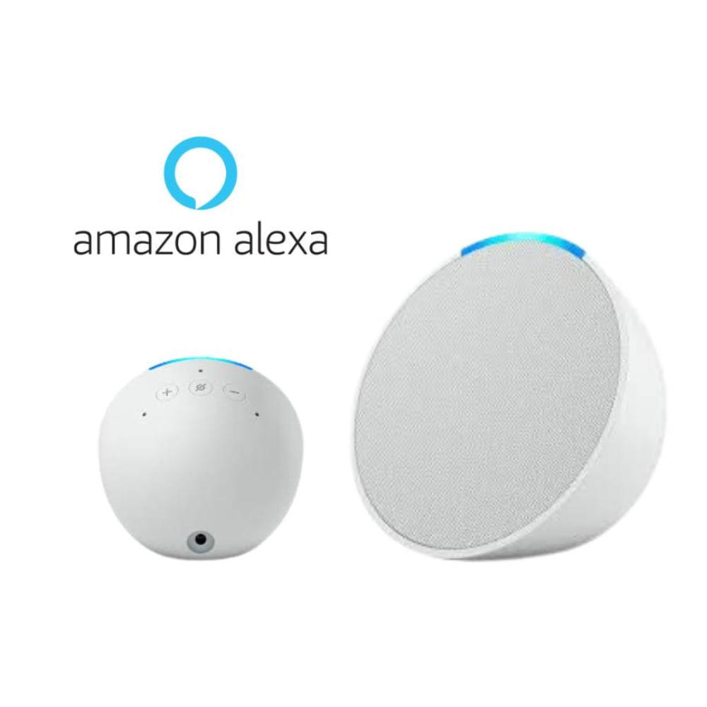 Imagen 2 del producto Parlante inteligente Amazon Echo Pop 1ª generación, control de voz Alexa, Wi-Fi, bluetooth, blanco