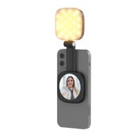 Luz selfie magnética Neewer NL48B, con espejo, soporte y temperatura ajustable, para fotografía y video