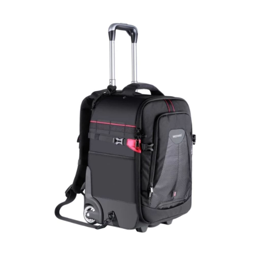 Mochila trolley 2 en 1 Neewer NW-DA410T para fotografía con ruedas, mango telescópico y laptop 17"
