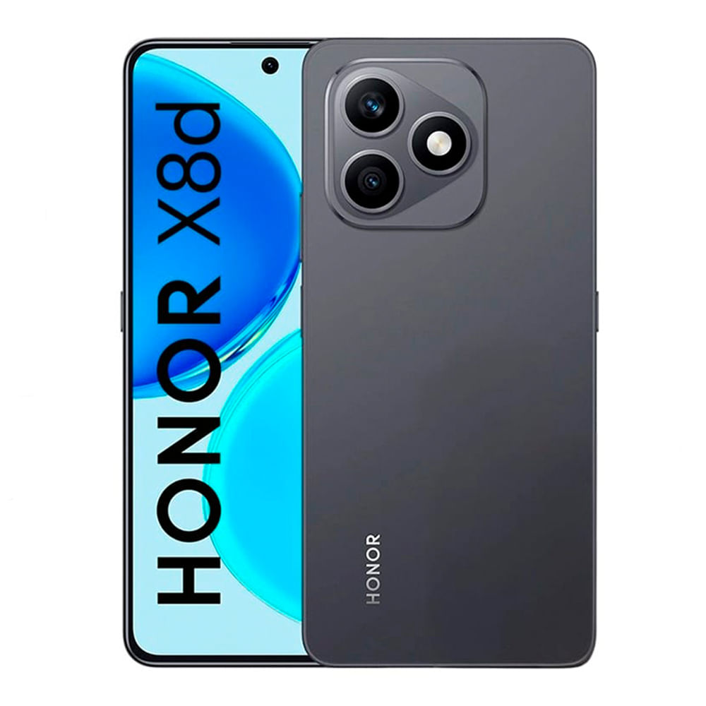Celular Honor X8D 4G 256GB, 8GB RAM, cámara principal 108MP + 5MP y frontal 16MP, 6.77", negro velvet