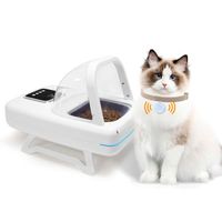 Comedero inteligente para mascotas, con microchip y sensor para control de porciones y horarios