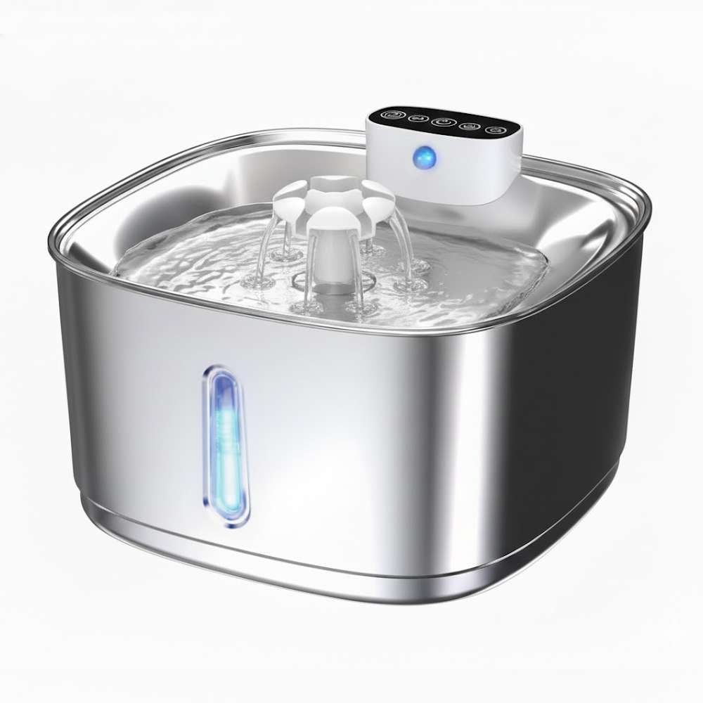 Imagen 1 del producto AquaFlow – Fuente de Agua Inteligente de Acero Inoxidable