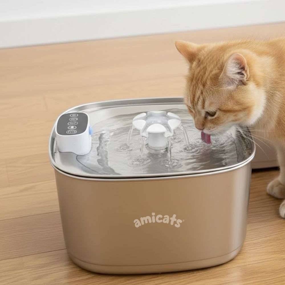 Imagen 2 del producto AquaFlow – Fuente de Agua Inteligente de Acero Inoxidable