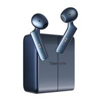 Audífonos de traducción bluetooth True Wireless Timekettle W4 con cancelación de ruido, hasta 20 horas con estuche de carga, azul