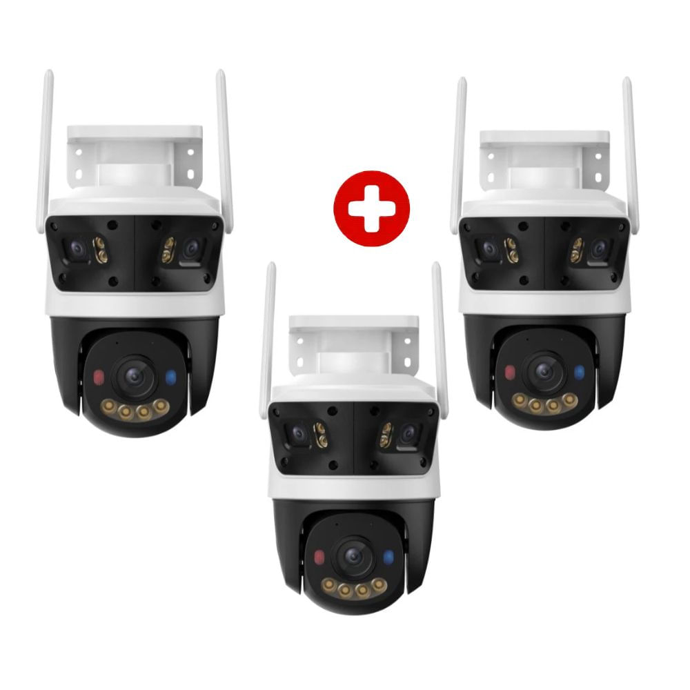 Combo: 3 Cámaras de seguridad Imou Cruiser Triple 11MP PTZ, exterior, triple lente y visión 360°