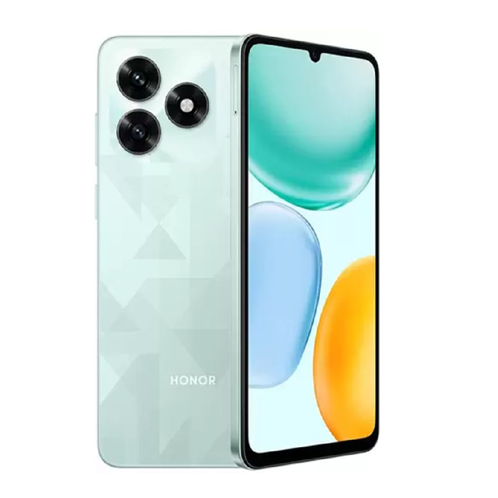 Celular Honor Play 10A 128GB, 4GB RAM, cámara trasera 50MP y frontal 5MP,  6.74", azul cian