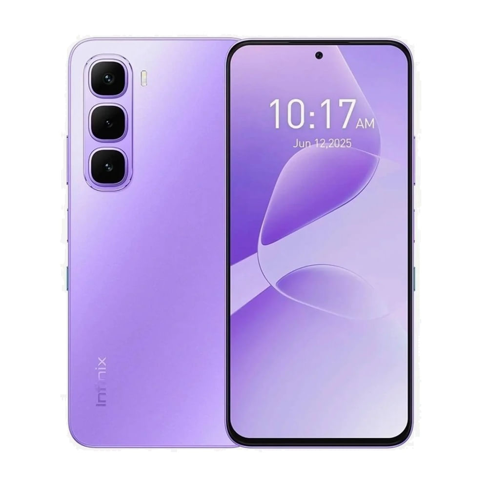 Celular Infinix Hot 60i 256GB, 4GB RAM, cámara trasera 50MP y frontal 8MP,  6.7", morado