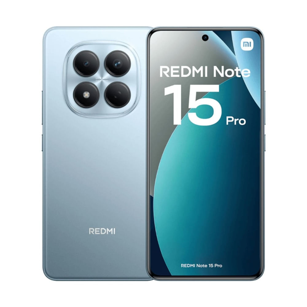 Celular Xiaomi Redmi Note 15 Pro 4G 256GB, 8GB RAM, cámara trasera 200MP y frontal 32MP,  6.77", azul