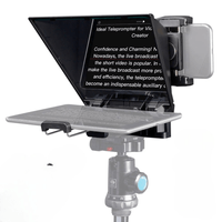 Teleprompter portátil TP2A para cámaras DSLR y celulares, compatible con tablets hasta 8”, control Bluetooth