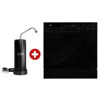 Combo: Lavavajillas Sole 8 sets, acero inoxidable + purificador de agua Prime alcalinizador 5 años
