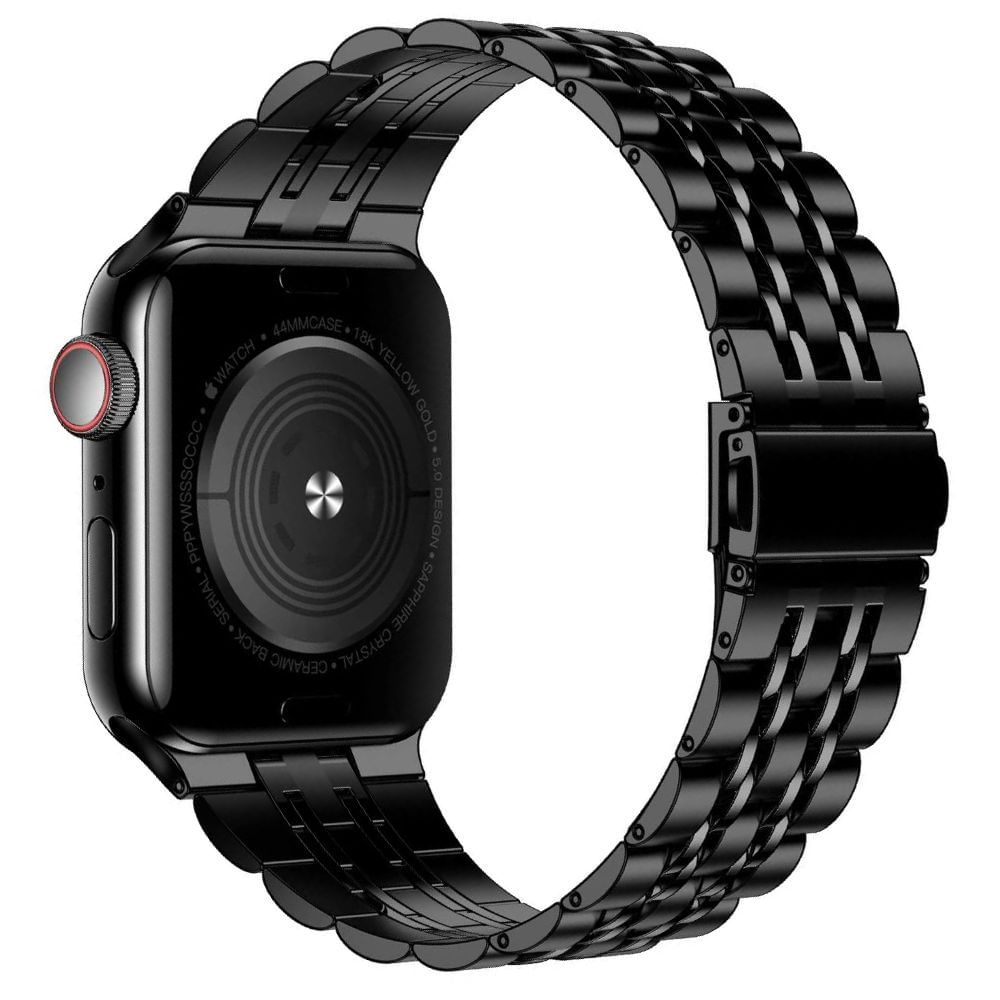 Imagen 2 del producto Correa acero inoxidable, Metal Loop URVOI, para Apple Watch 46mm, Series 10 y 11, cierre plegable, negro