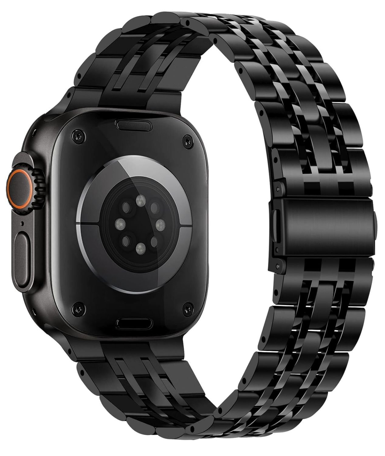 Imagen 2 del producto Correa acero inoxidable Loop Urvoi, para Apple Watch Ultra 49mm, Ultra 2, Ultra 3, cierre plegable, negro