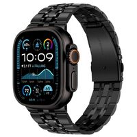Correa acero inoxidable Loop Urvoi, para Apple Watch Ultra 49mm, Ultra 2, Ultra 3, cierre plegable, negro