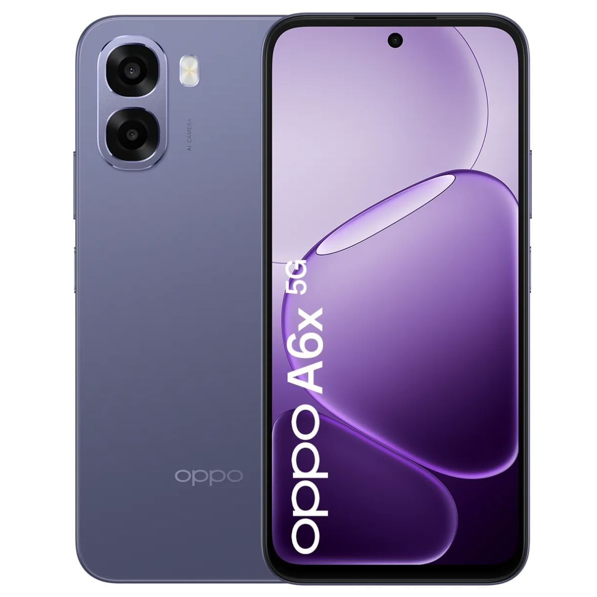Celular OPPO A6x 5G 256GB, 4+4GB RAM, cámara trasera 50MP y frontal 5MP, 6.75", gris