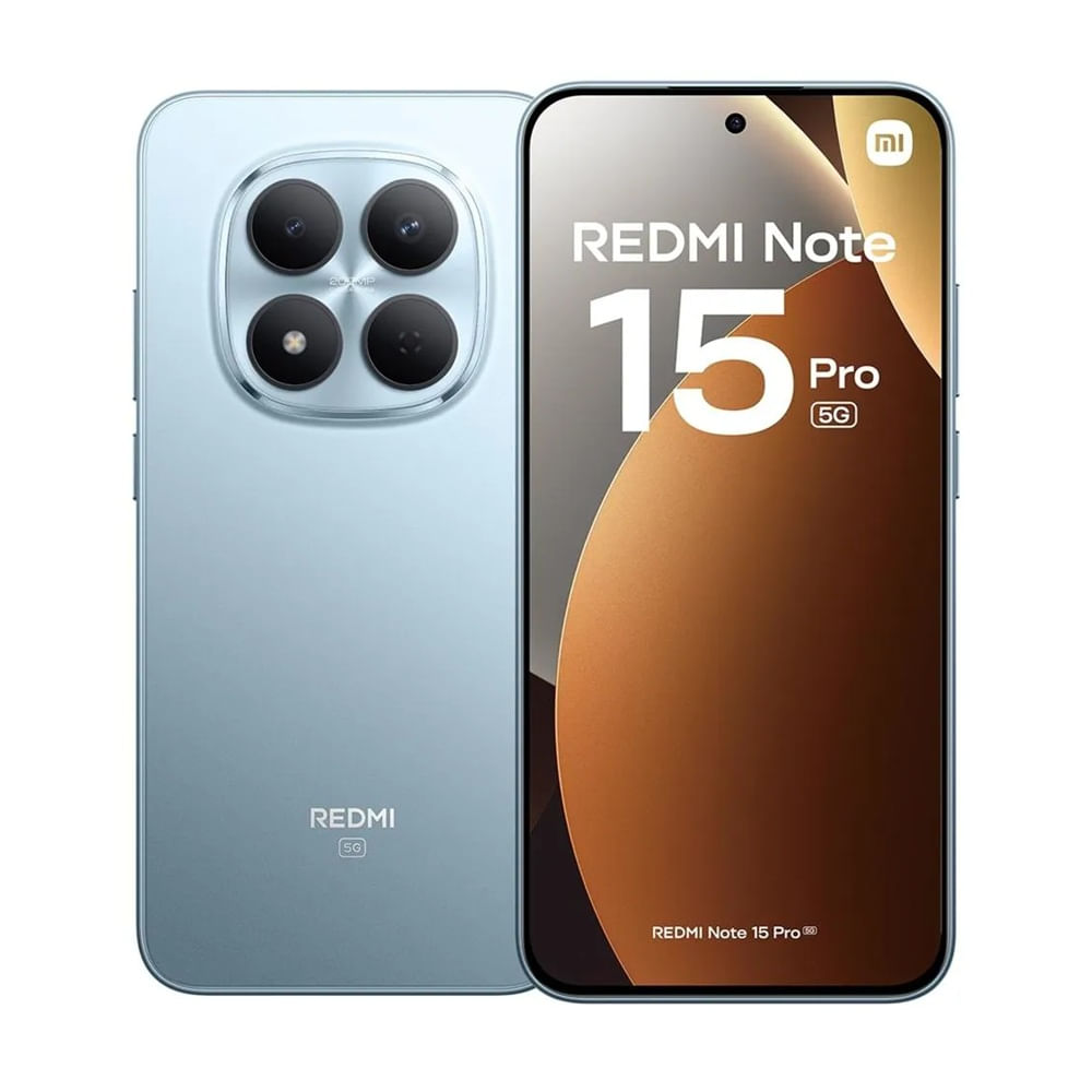 Celular Xiaomi Redmi Note 15 Pro 5G 512GB, 8GB RAM, cámara trasera 200MP y frontal 20MP, 6.83", azul
