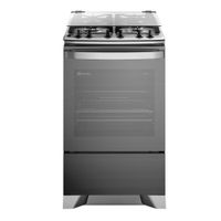 Cocina Electrolux F4ETG Experience 4 quemadores, PerfectCook, VaporBake, parrillas hierro fundido, gris