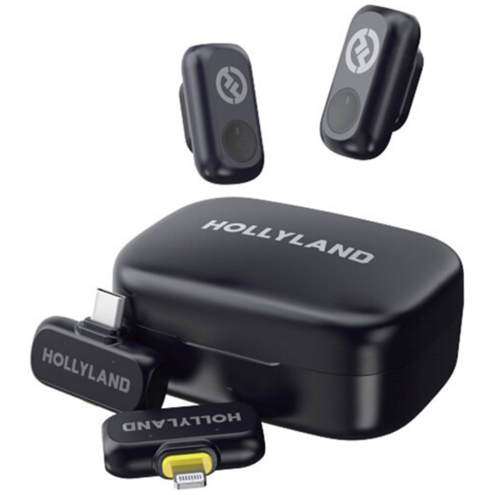 Micrófono inalámbrico Hollyland Lark A1, cancelación de ruido y 54 h autonomía, gris