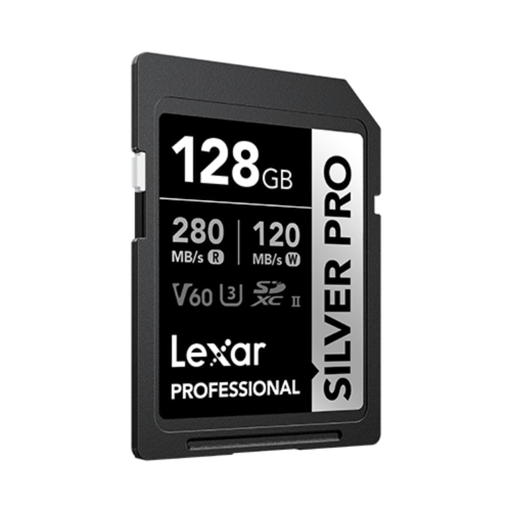 Imagen 2 del producto Memoria SDXC Lexar Professional 128GB SILVER PRO UHS-II, lectura 280MB/s, escritura 120MB/s