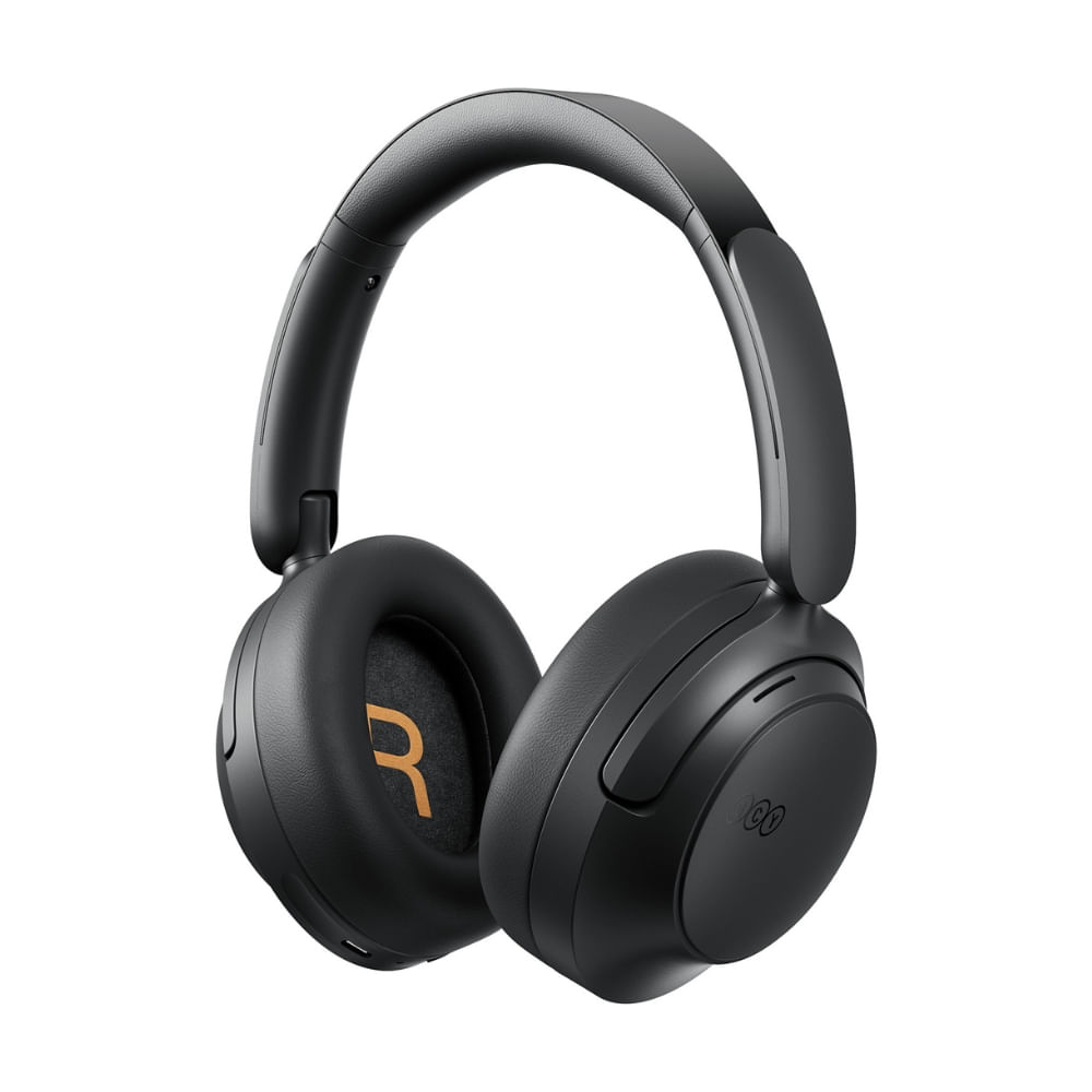 Imagen 1 del producto Audífonos con cancelación de ruido QCY H3S, con micrófono incorporado, máx. 102 horas, control de música y llamadas, negro