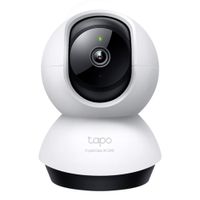 Cámara de seguridad Tapo 360°, Wi-Fi, resolución 4MP, visión nocturna, detección de movimiento, blanco