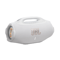 Parlante JBL Boombox 4 bluetooth, IP68, hasta 34h reproducción, Bass Boost, Auracast, sonido sin pérdidas, blanco