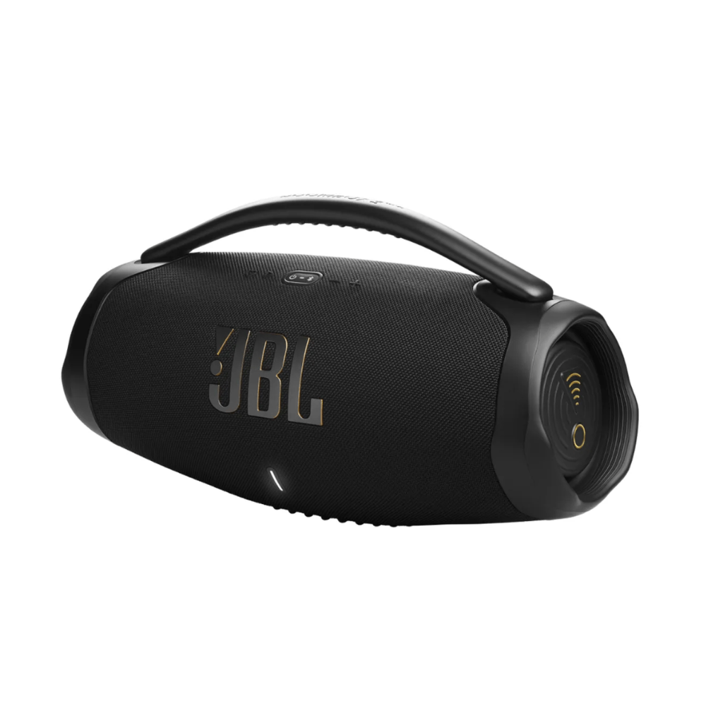 Parlante JBL Boombox 3 Wi-Fi, bluetooth 5.3, IP67, 24h batería, Power Bank, Dolby Atmos y multiroom, negro