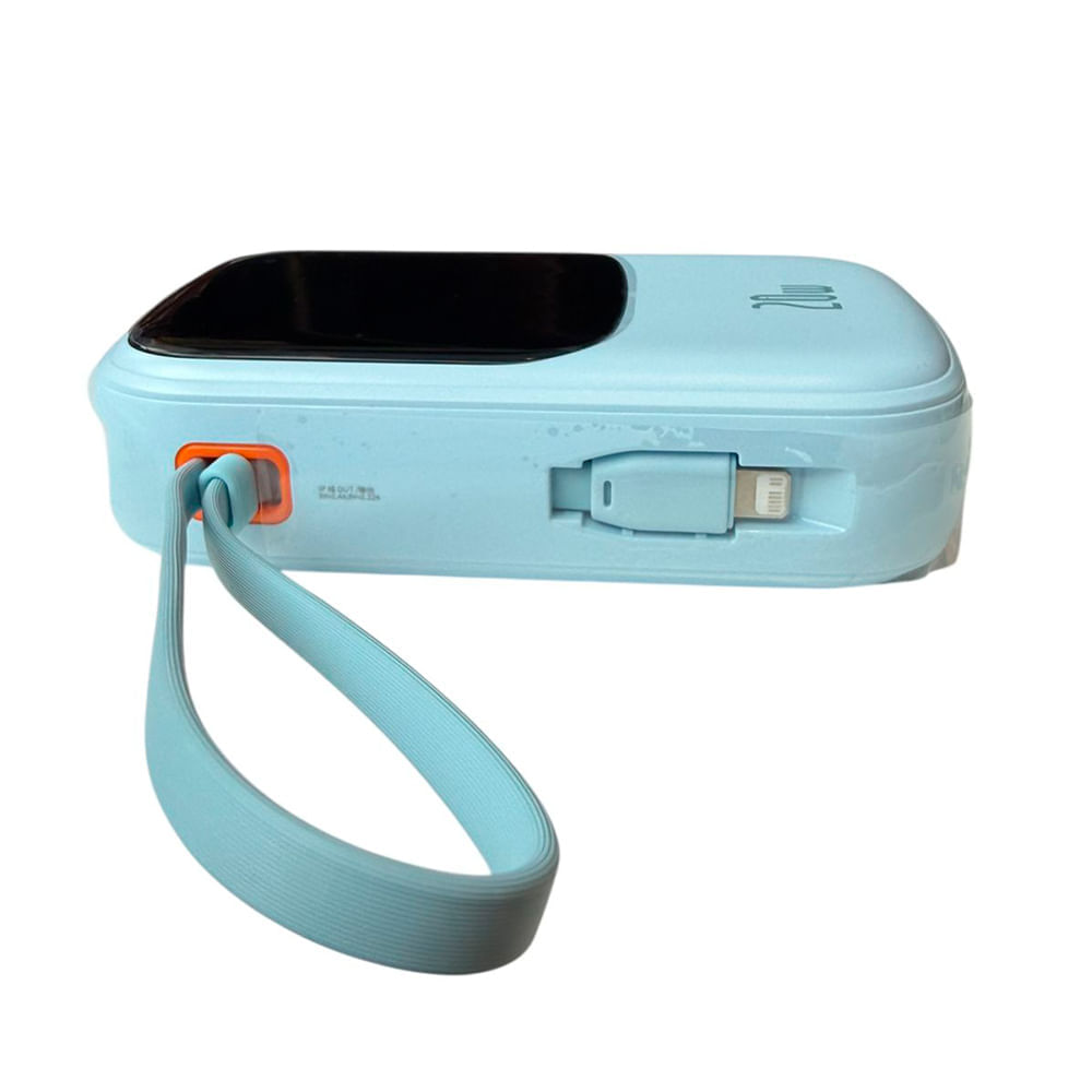 Imagen 2 del producto Batería externa Baseus 20000 mAh, inalámbrico, 20W, USB TIP-C, ligthning, celeste