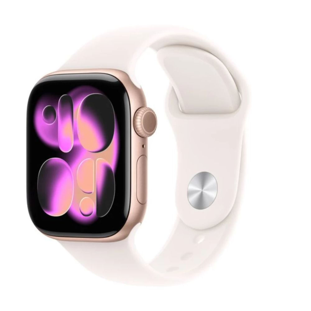 Apple Watch Series 11 46mm/OLED, resistente al agua hasta 50 m, batería hasta 24 horas, correa M/L, oro rosa