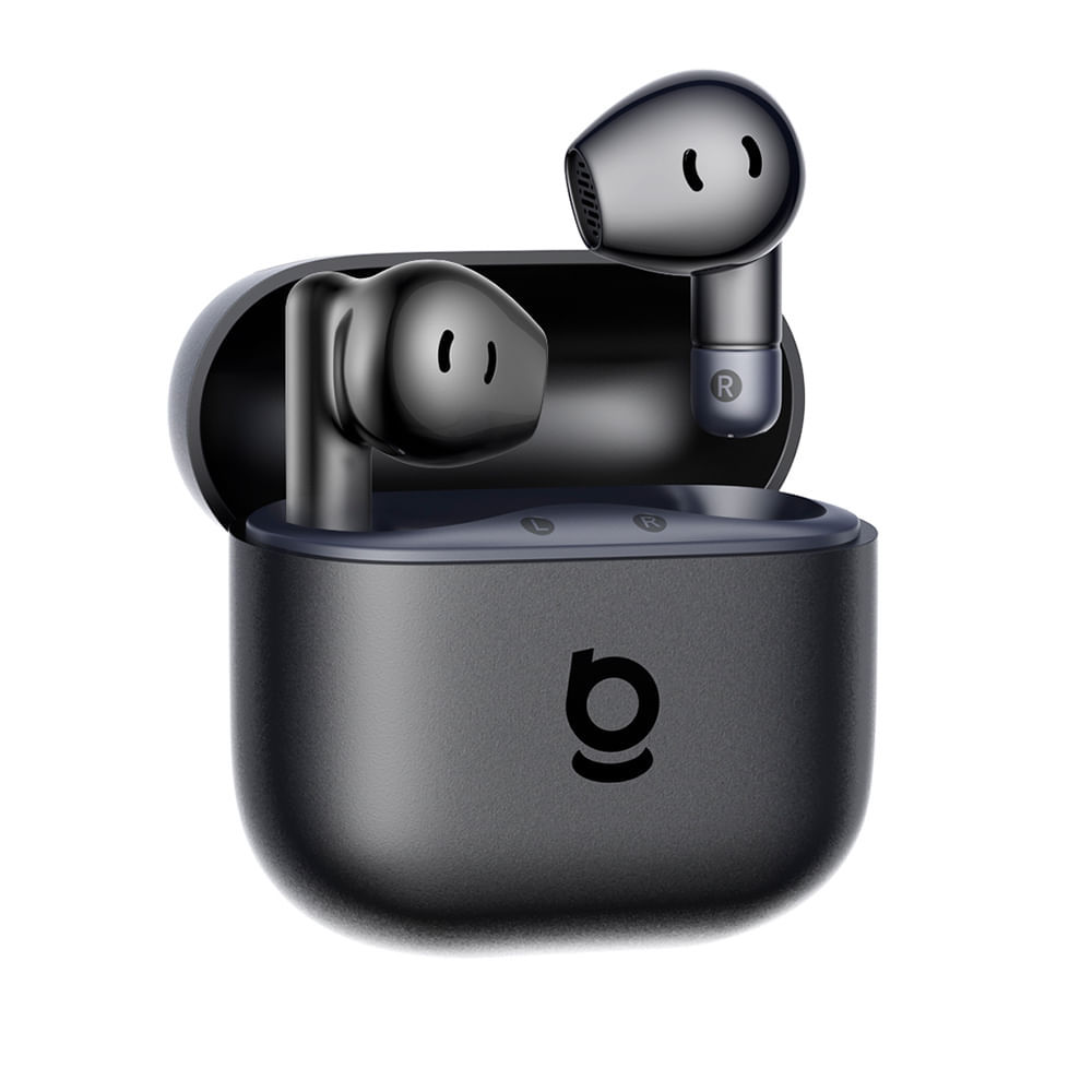 Imagen 2 del producto Audífonos bluetooth True Wireless Baseus BS2, resistente al agua IP55, con micrófono, con estuche de carga, hasta 40 horas de reproducción, negro