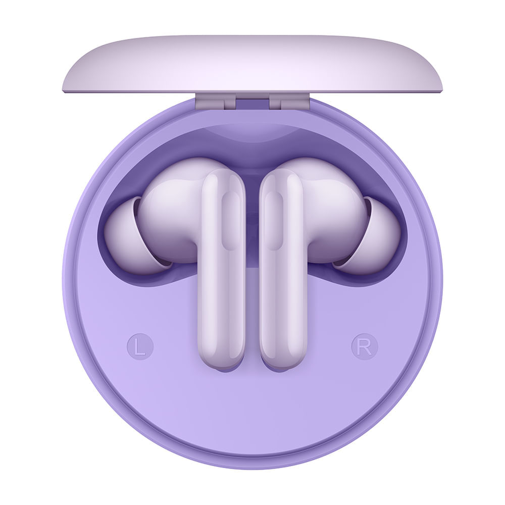 Imagen 2 del producto Audífonos bluetooth True Wireless Honor A PRO, resistente al agua IP54, cancelación de ruido, con micrófono, hasta 42 horas de reproducción, morado