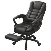 PREVENTA: Silla Aura ejecutiva 110 kg con reposapiés, estructura PVC, reclinable, negro