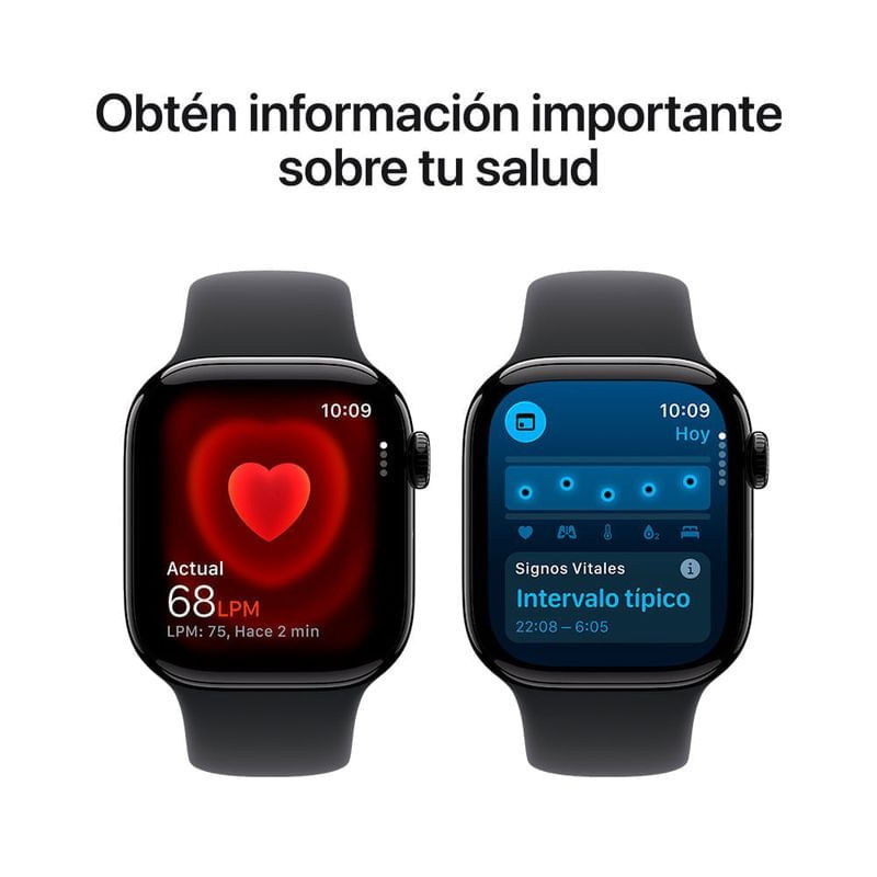 Imagen 2 del producto Apple Watch Series 11 46mm/OLED, resistente al agua hasta 50 m, batería hasta 24 horas, negro azabache