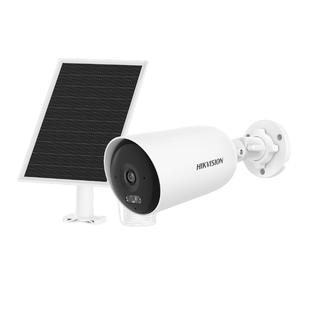 Imagen 1 del producto Cámara Hikvision DS-2CFS04/4G, Solar, 4MP, batería 9000mAh, blanco