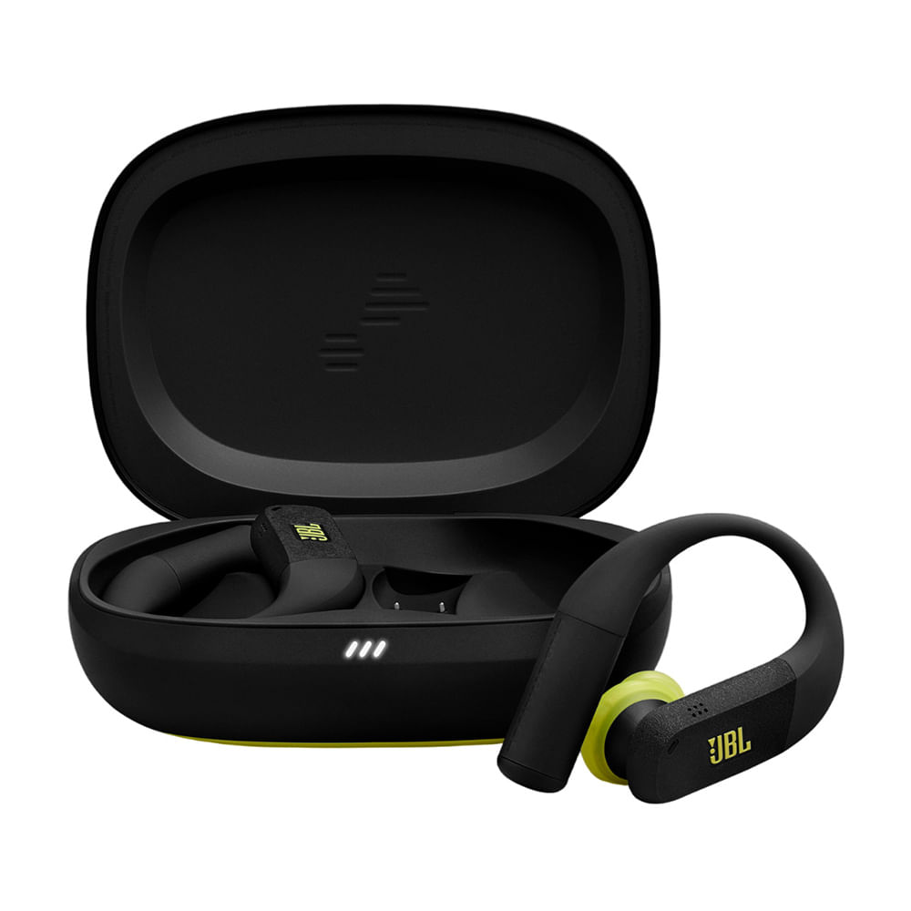 Imagen 2 del producto Audífonos bluetooth True Wireless JBL Endurance Peak 4, resistente al agua IP68, con micrófono, duración máx. 48 horas con estuche, negro