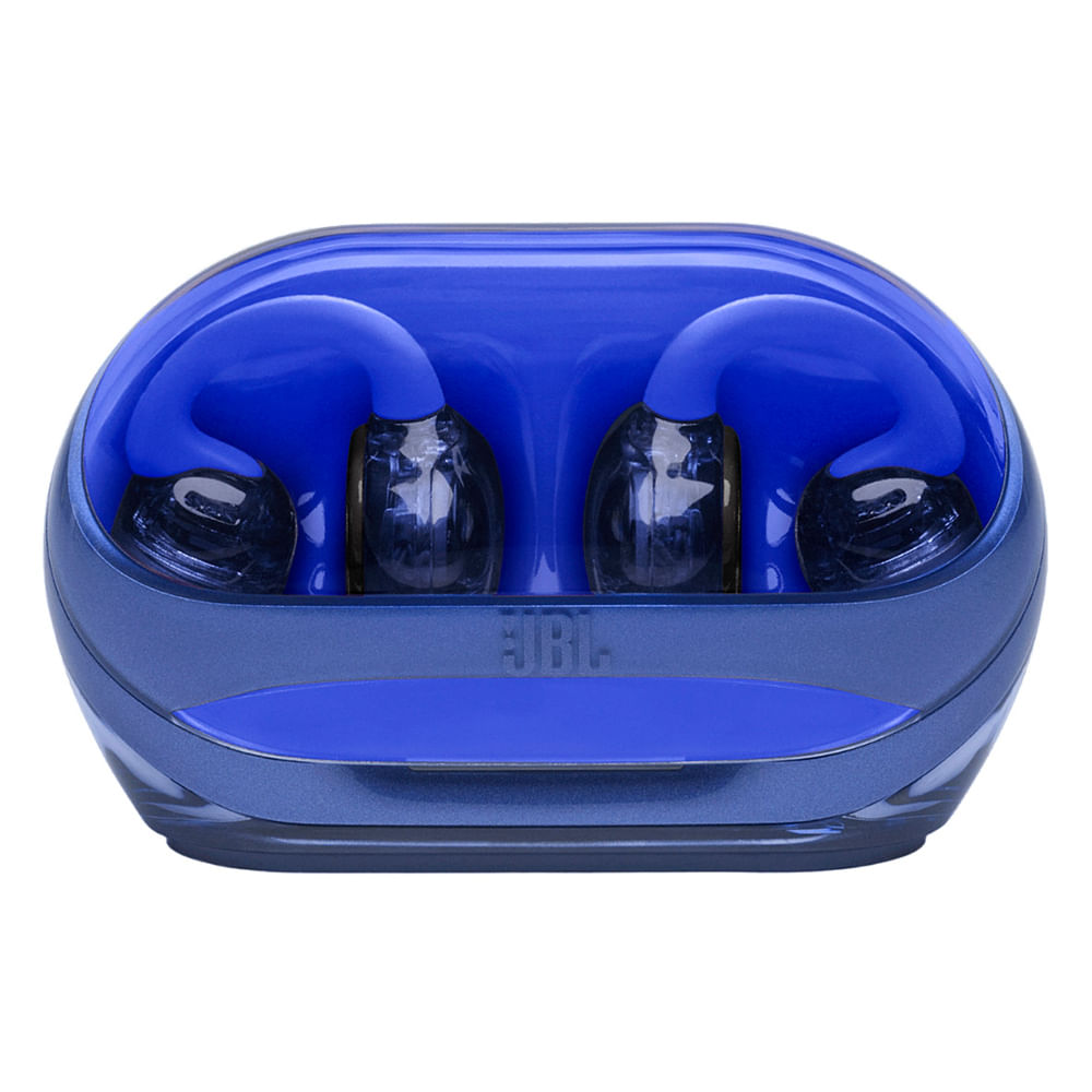 Imagen 2 del producto Audífonos bluetooth True Wireless JBL SoundGear Clips, resistente al agua IP54, con micrófono, duración máx. 32 horas con estuche, ghost blue