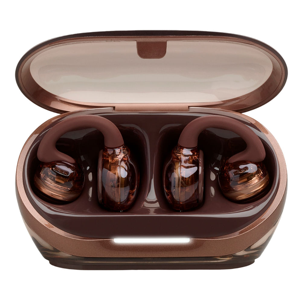 Audífonos bluetooth True Wireless JBL SoundGear Clips, resistente al agua IP54, con micrófono, duración máx. 32 horas con estuche, ghost Copper