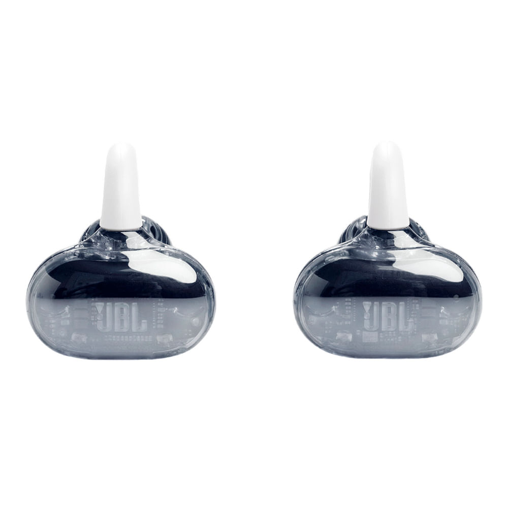Imagen 2 del producto Audífonos bluetooth True Wireless JBL Sound Gear Clips, resistente al agua IP54, con micrófono, duración máx. 32 horas con estuche, ghost white