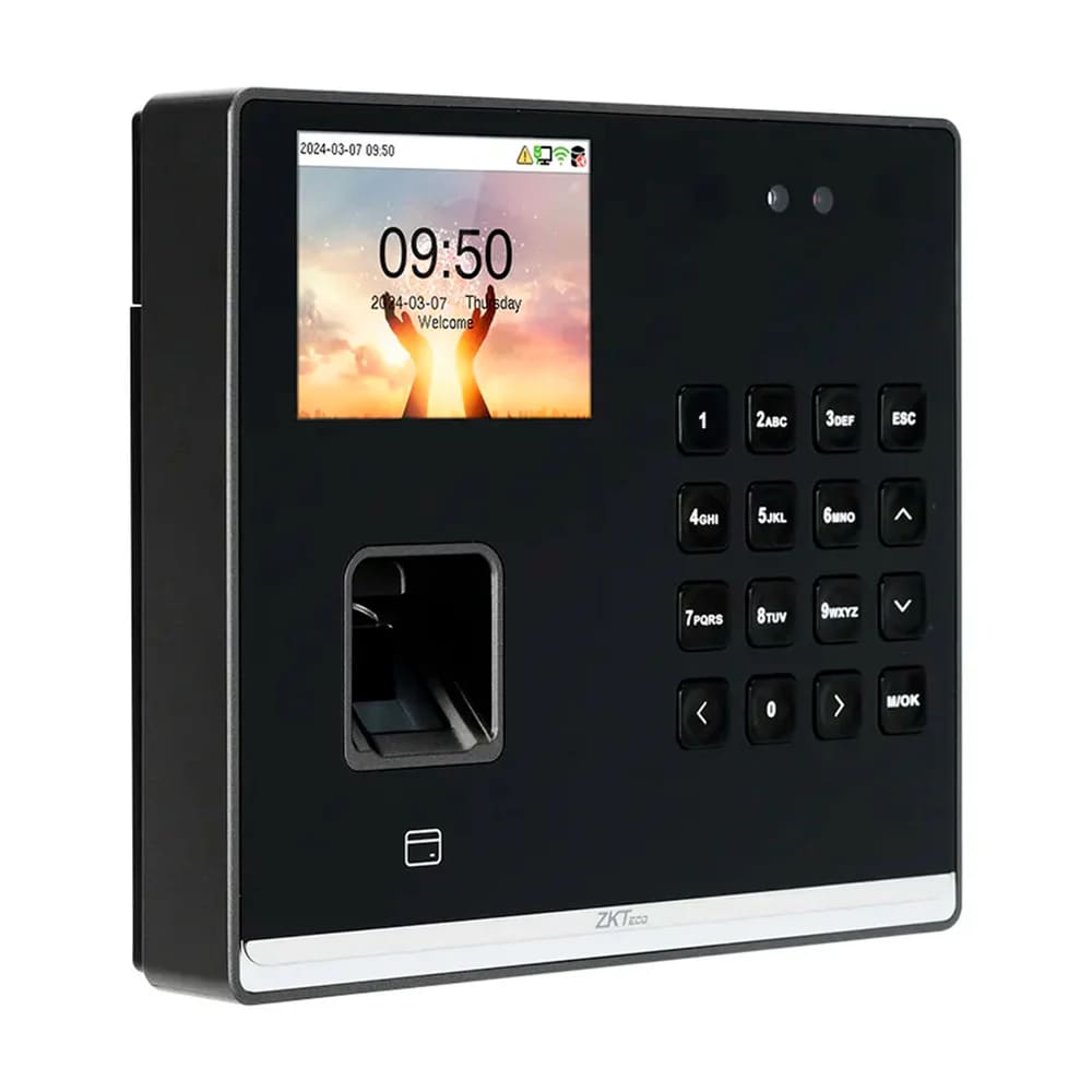 Imagen 2 del producto Control de acceso y asistencia ZKTeco SenseFace-M2F-LR, rostro huella y tarjeta, negro