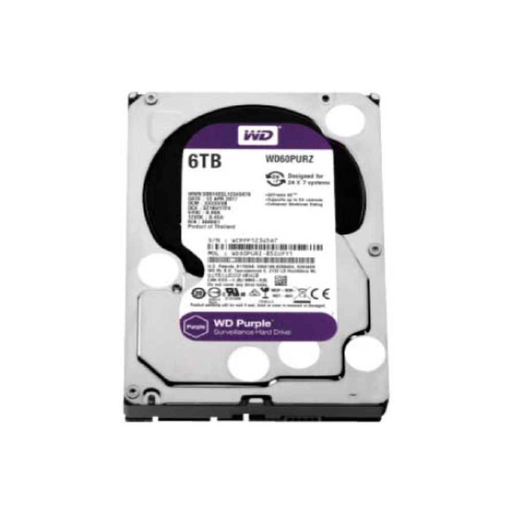 Imagen 2 del producto Disco Duro Western digital WD60PURZ, 6TB, SATA, 3.5"", plomo