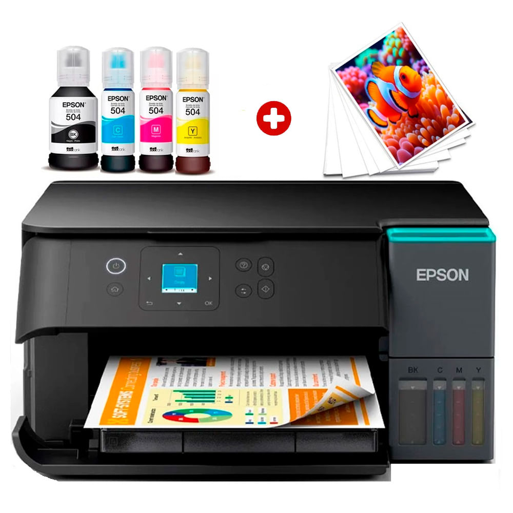 Imagen 1 del producto Impresora multifuncional Epson L4360, inyección de tinta, inlámbrica, Wi-Fi, con tanques recargables