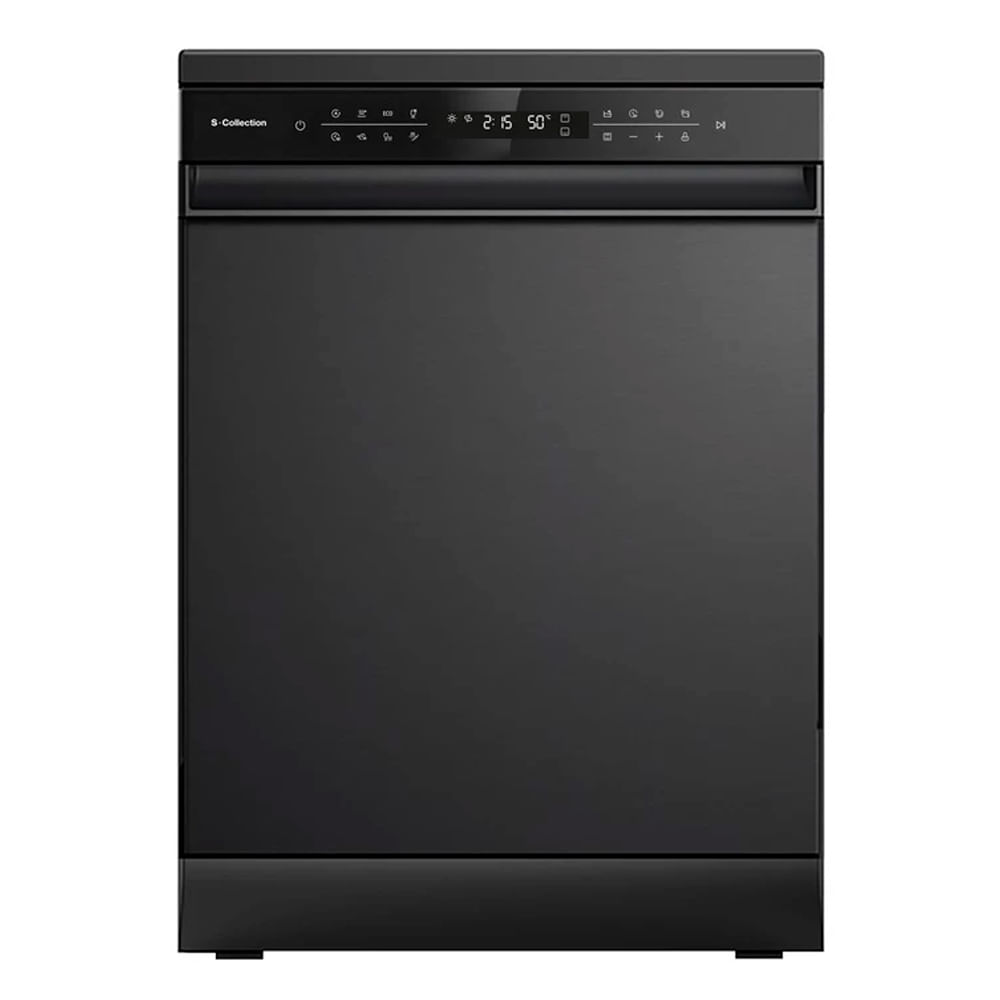 Lavavajillas Scollection Stilux Black 15 Sets, 3 cestas, 9 programas, inox, negro