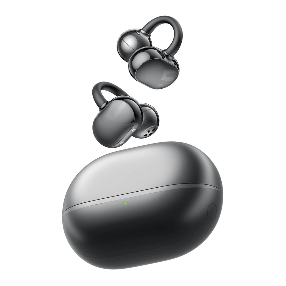 Imagen 2 del producto Audífonos Bluetooth True Wireless SoundPeats Pop Clip, sin cancelación de ruido, resistente al agua IPX5, hasta 30 horas con estuche de carga, negro